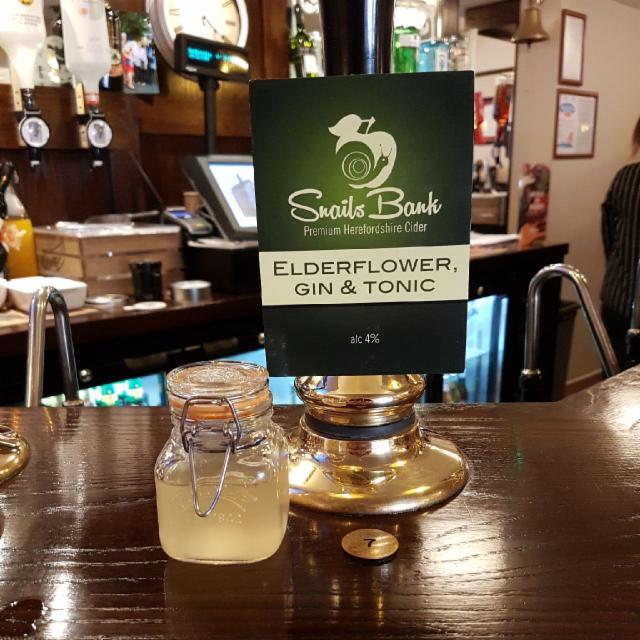 Elderflower Gin & Tonic 4.0%, Snails Bank Cider, England