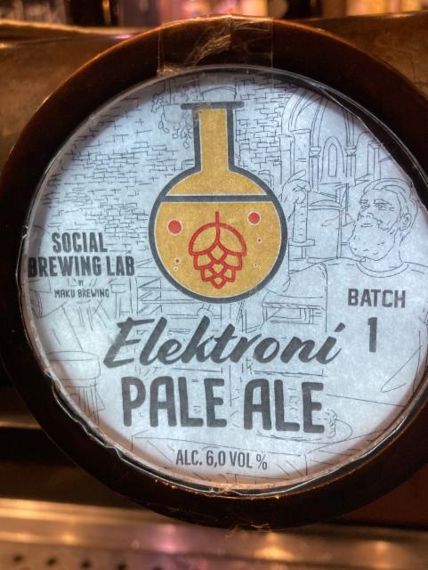 Elektroni Pale Ale #1 6.0%, Social Brewing Lab By Maku Brewing, Finland
