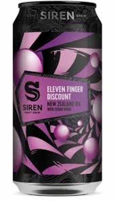 Eleven finger Discount 7.4%, Siren Craft Brew, England