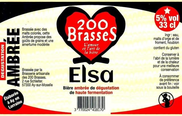 Elsa 5.0%, Brasserie Des 200 Brasses, France
