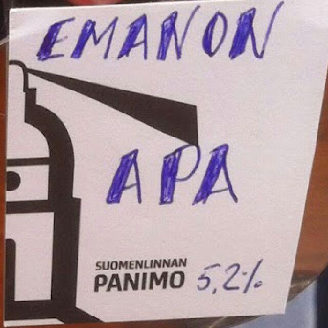 Emanon APA 5.2%, Suomenlinnan Panimo, Finland
