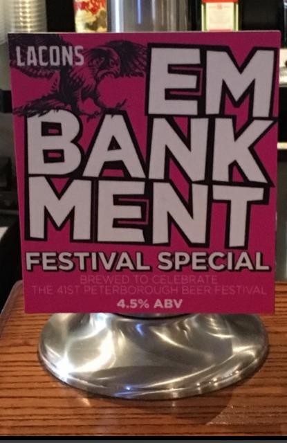 Embankment 4.5%, Lacons Brewery Ltd, England