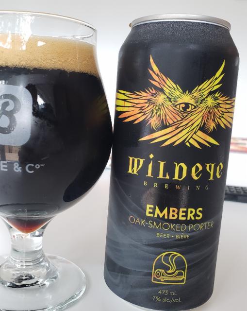 Embers Oak-Moked Porter 7.0%, Wildeye Brewing, Canada