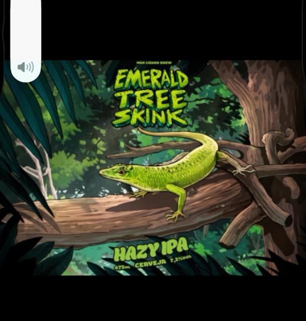 Emerald tree skink, Mad Lizard Brewing