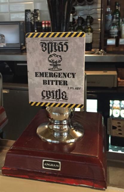 Emergency Bitter 3.9%, Brass Castle Brewery, England