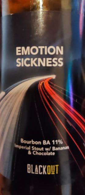 Emotion Sickness 11.0%, Blackout Brewing, Romania