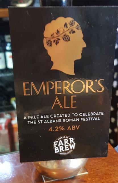 Emperor's Ale 4.2%, Farr Brew, England