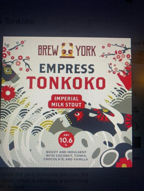 Empress Tonkoko 2024 10.6%, Brew York, England