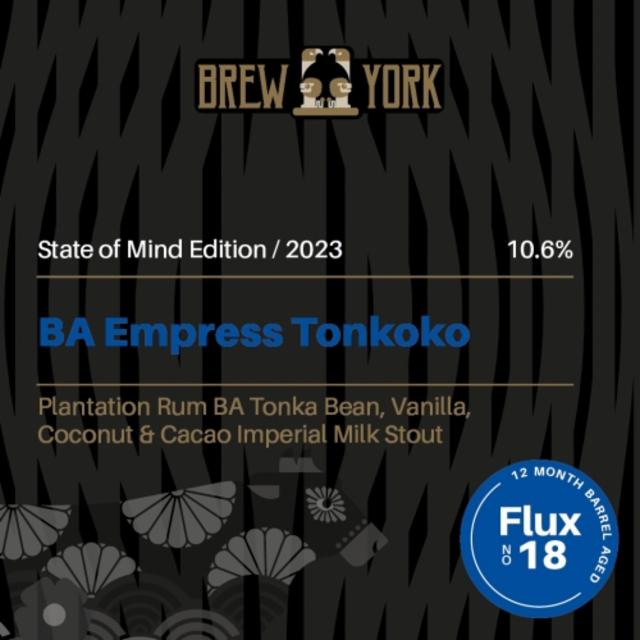 Empress Tonkoko Plantation Rum BA Edition 2023 10.6%, Brew York, England