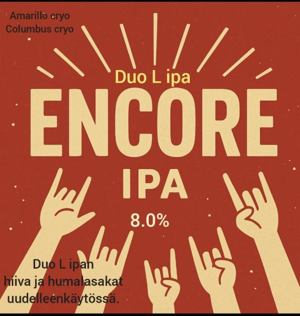 Encore (duo l ipa) 8.0%, beerMarko, Finland