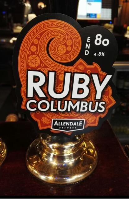 End 80 Ruby Columbus 4.8%, Allendale Brewery, England
