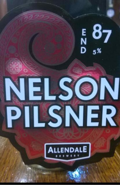 End 87 Nelson Pilsner 5.0%, Allendale Brewery, England