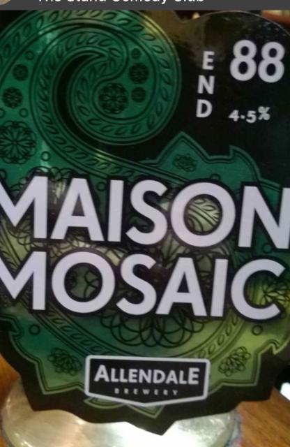 End 88 Maison Mosaic 4.5%, Allendale Brewery, England