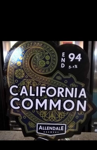 End 94 California Common 5.1%, Allendale Brewery, England