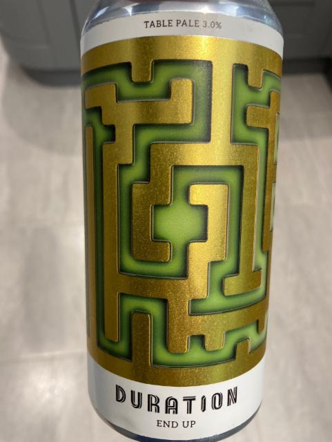 End up 3.0%, Duration Brewing, England