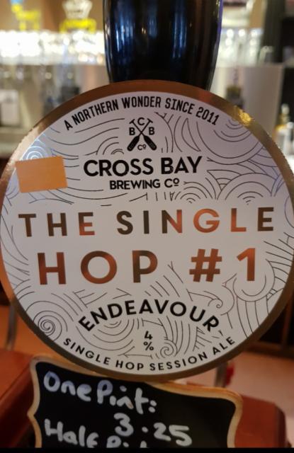 The Single Hop #1 : Endeavour 4.0%, Cross Bay Brewing Co, England
