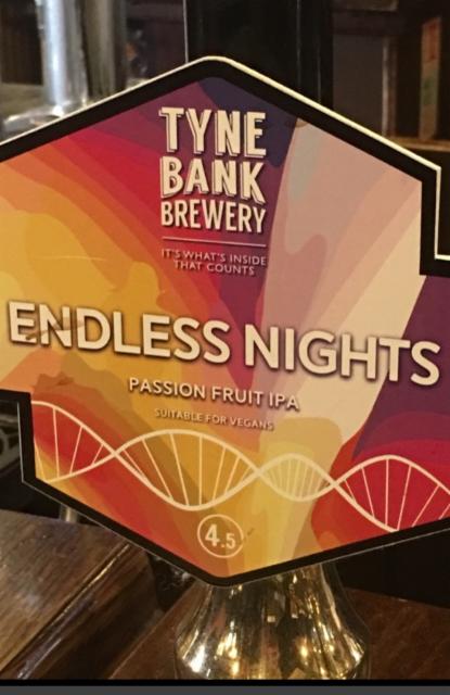 Endless Nights 4.5%, Tyne Bank Brewery, England