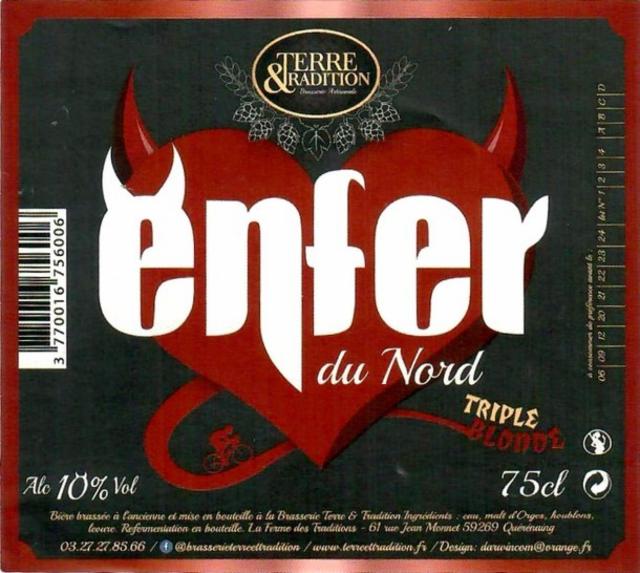 Enfer Du Nord Triple 10.0%, Terre & Tradition, France
