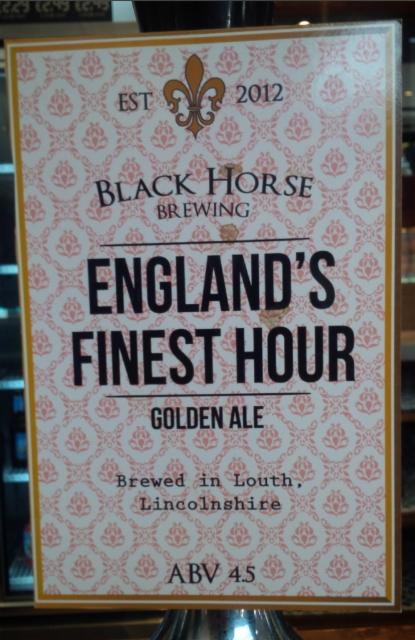 England's Finest Hour 4.5%, Black Horse Brewing, England