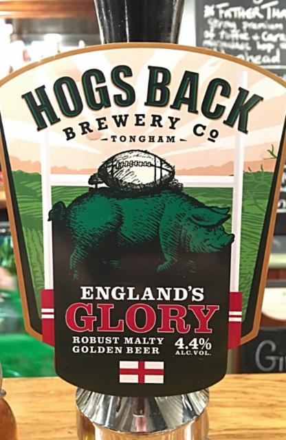 England's Glory 4.4%, Hogs Back Brewery, England