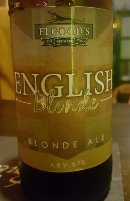 English Blonde 8.7%, Elgood's Brewery, England