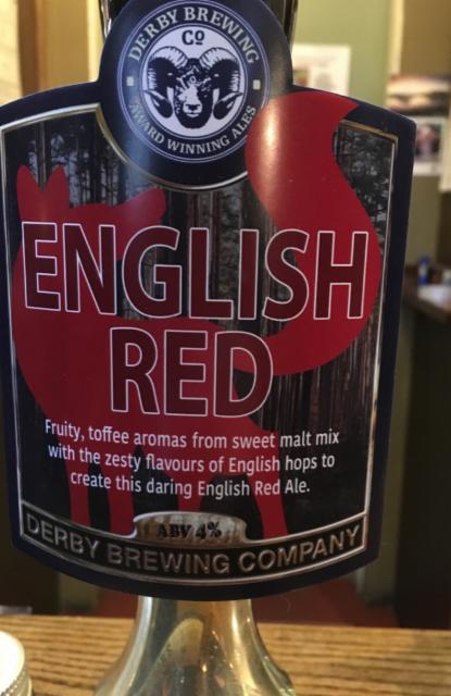 English Red 4.0%, Derby Brewing, England