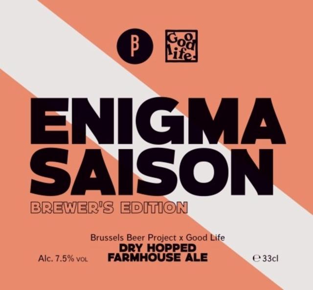 Enigma Saison 7.5%, Brussels Beer Project, Belgium