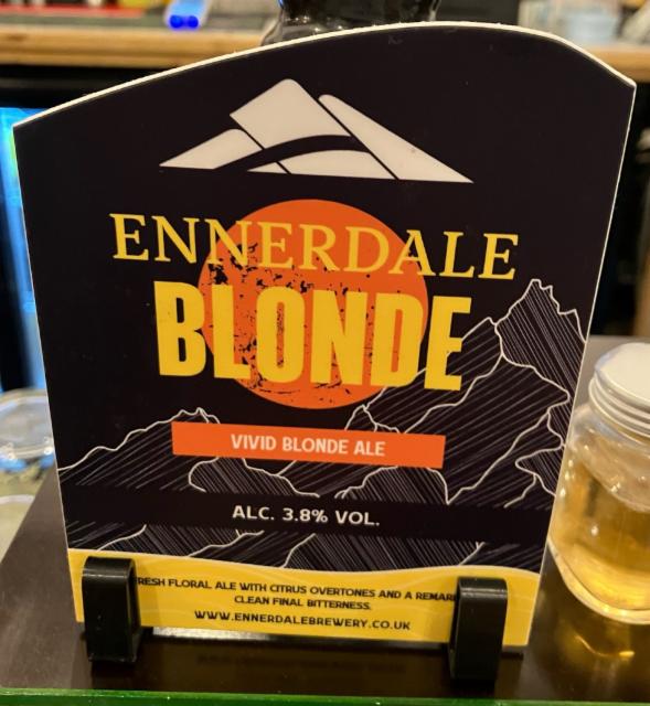 Ennerdale Blonde 3.8%, Ennerdale Brewery, England