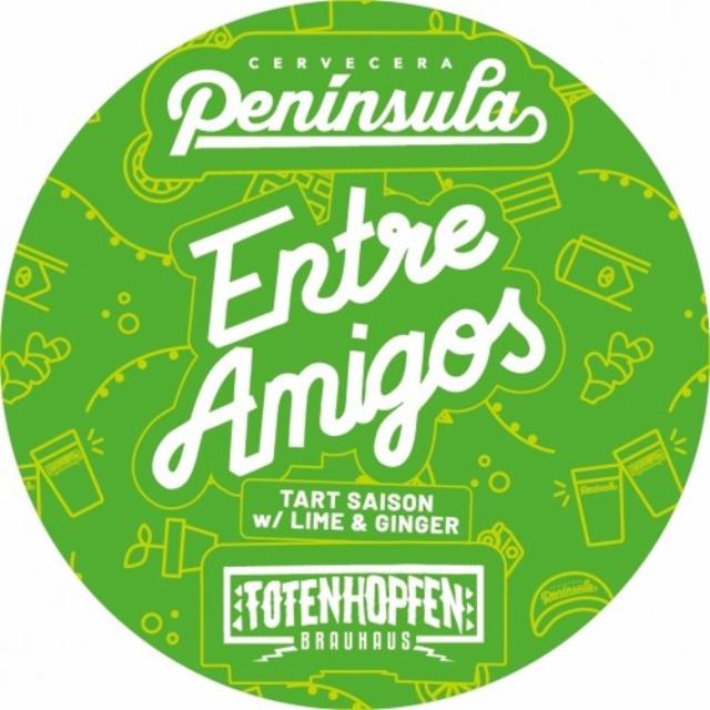Entre Amigos Con Totenhopfen 5.8%, Cervecera Península, Spain