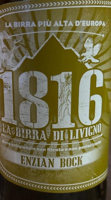Enzian Bock 7.2%, 1816 la birra di Livigno, Italy