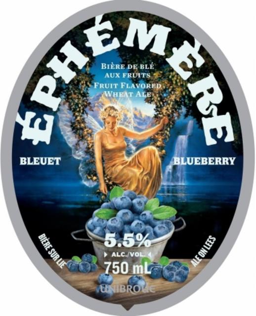 Éphémère Bleuet / Blueberry 5.5%, Unibroue (Sapporo), Canada