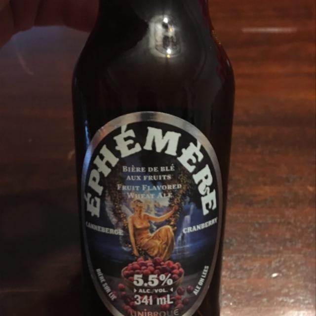 Éphémère Canneberge 5.5%, Unibroue (Sapporo), Canada