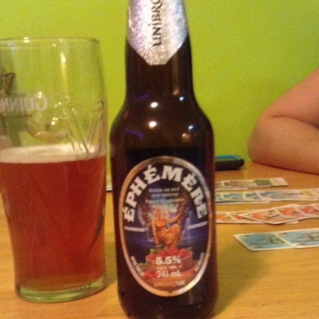 Éphémère Framboise 5.5%, Unibroue (Sapporo), Canada
