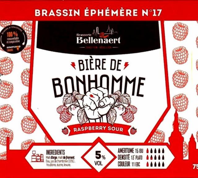 Éphémère N°17 Bière De Bonhomme 5.0%, Brasserie Bellenaert, France