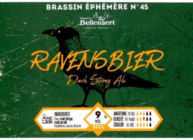 Éphémère N°45 Ravensbier 9.0%, Brasserie Bellenaert, France