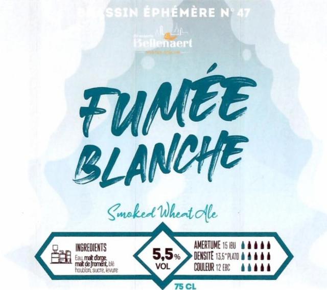 Éphémère N°47 Fumée Blanche 5.5%, Brasserie Bellenaert, France
