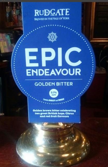 Epic Endeavour 3.7%, Rudgate Brewery, England