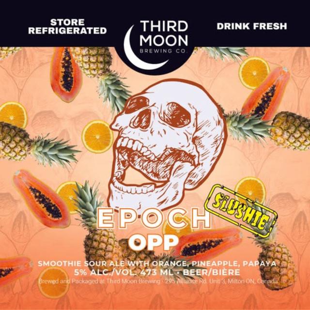 Epoch slushie - OPP 5.0%, Third Moon Brewing Company, Canada