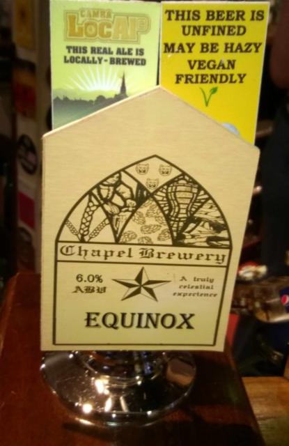 Equinox 6.0%, Chapel Brewery, England