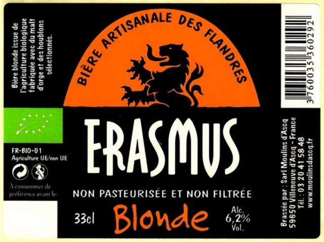 Erasmus Blonde 6.2%, Moulins D'Ascq, France