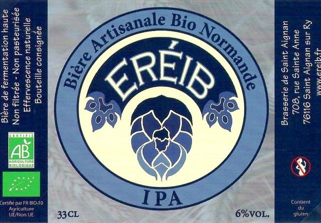 Eréib IPA 6.0%, La Brasserie De Saint Aignan (Eréib), France