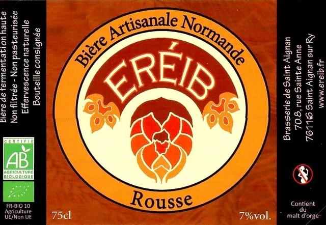 Eréib Rousse 7.0%, La Brasserie De Saint Aignan (Eréib), France