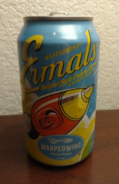 Ermal's Belgian Style Cream Ale 5.4%, Warped Wing Brewing, United States