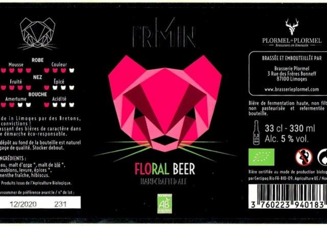 ErMin Floral Beer 5.0%, Brasserie Plormel (Ermin, La Barbotine), France