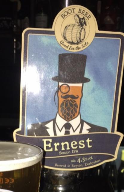 Ernest Session IPA 4.5%, Boot Beer, England