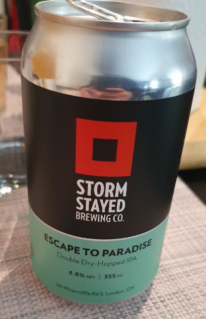 Escape to Paradise 6.8%, Storm Stayed Brewing Company, Canada
