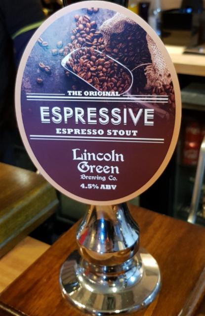 Espressive 4.5%, Lincoln Green Brewing, England