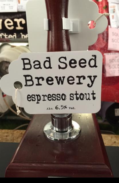 Espresso Stout 6.5%, Bad Seed Brewery, England