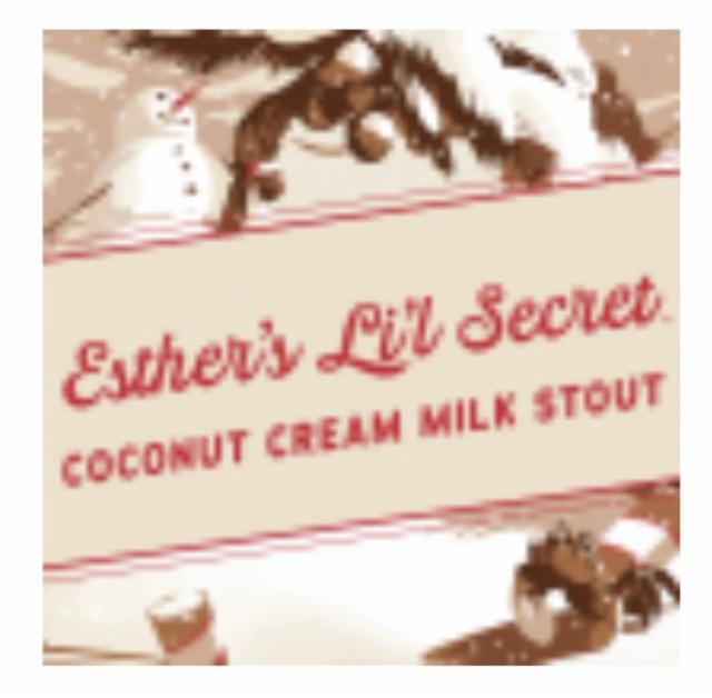 Esther's Li'l Secret Coconut Cream Milk Stout 8.5%, Warped Wing Brewing, United States