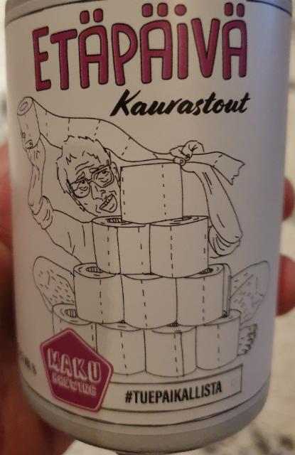 Etäpäivä Kaurastout 4.3%, Maku Brewing, Finland